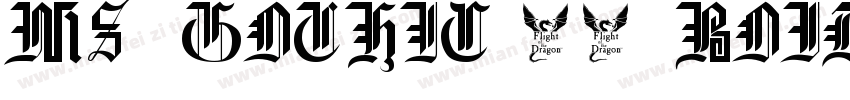 MS Gothic 16 Bold 粗体字体转换